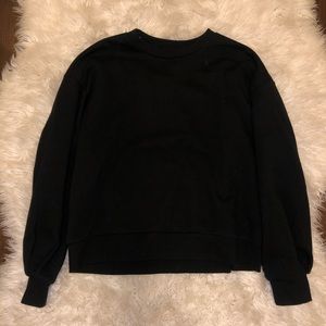 Open back crewneck